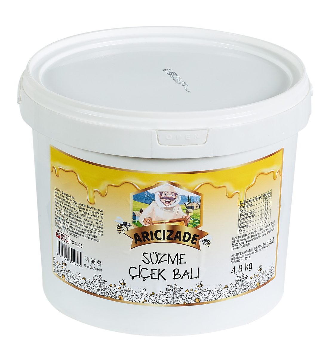 Arıcızade Süzme Çiçek Balı 4,8 KG