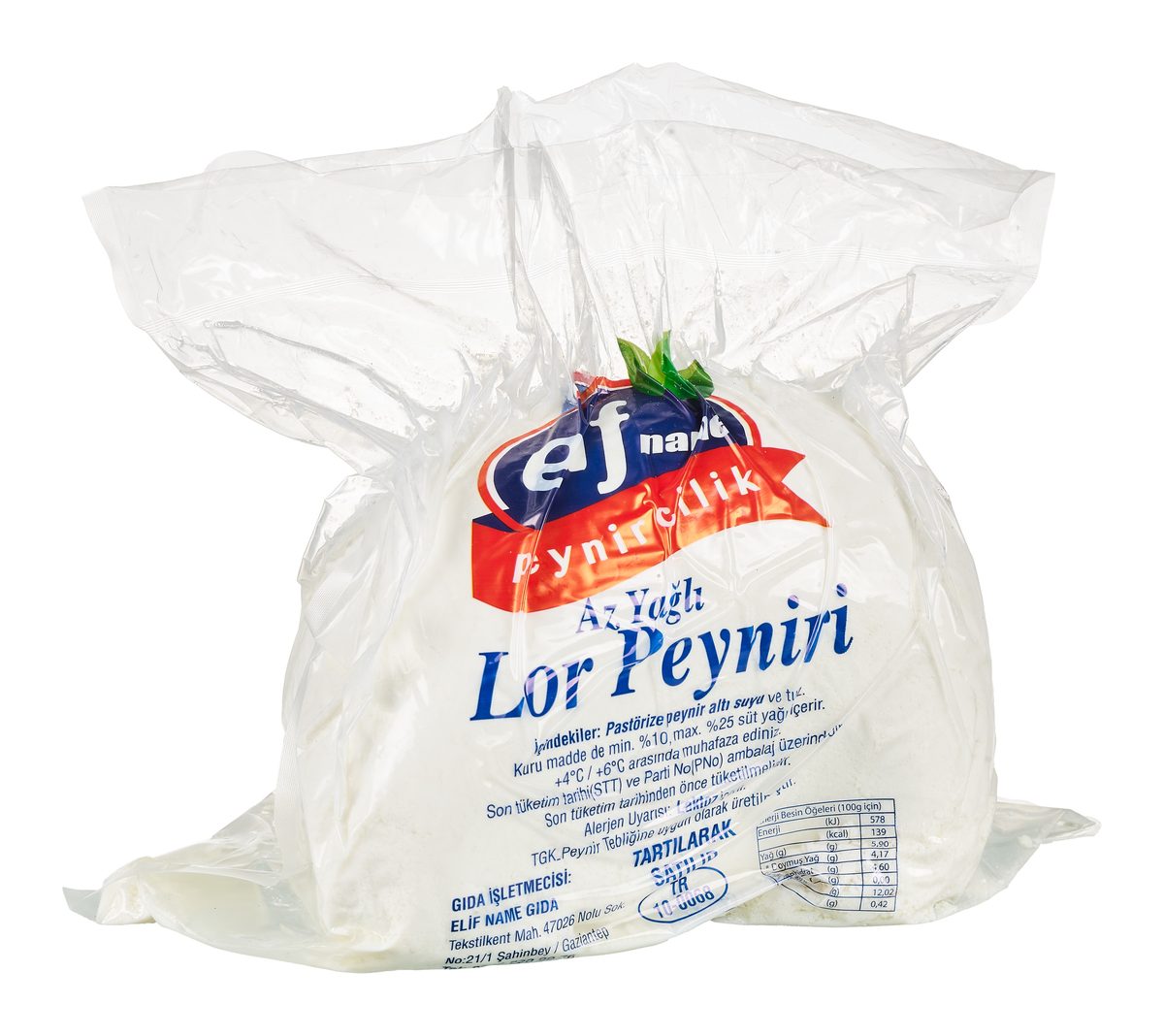 Elifname Az Yağlı Lor Peyniri