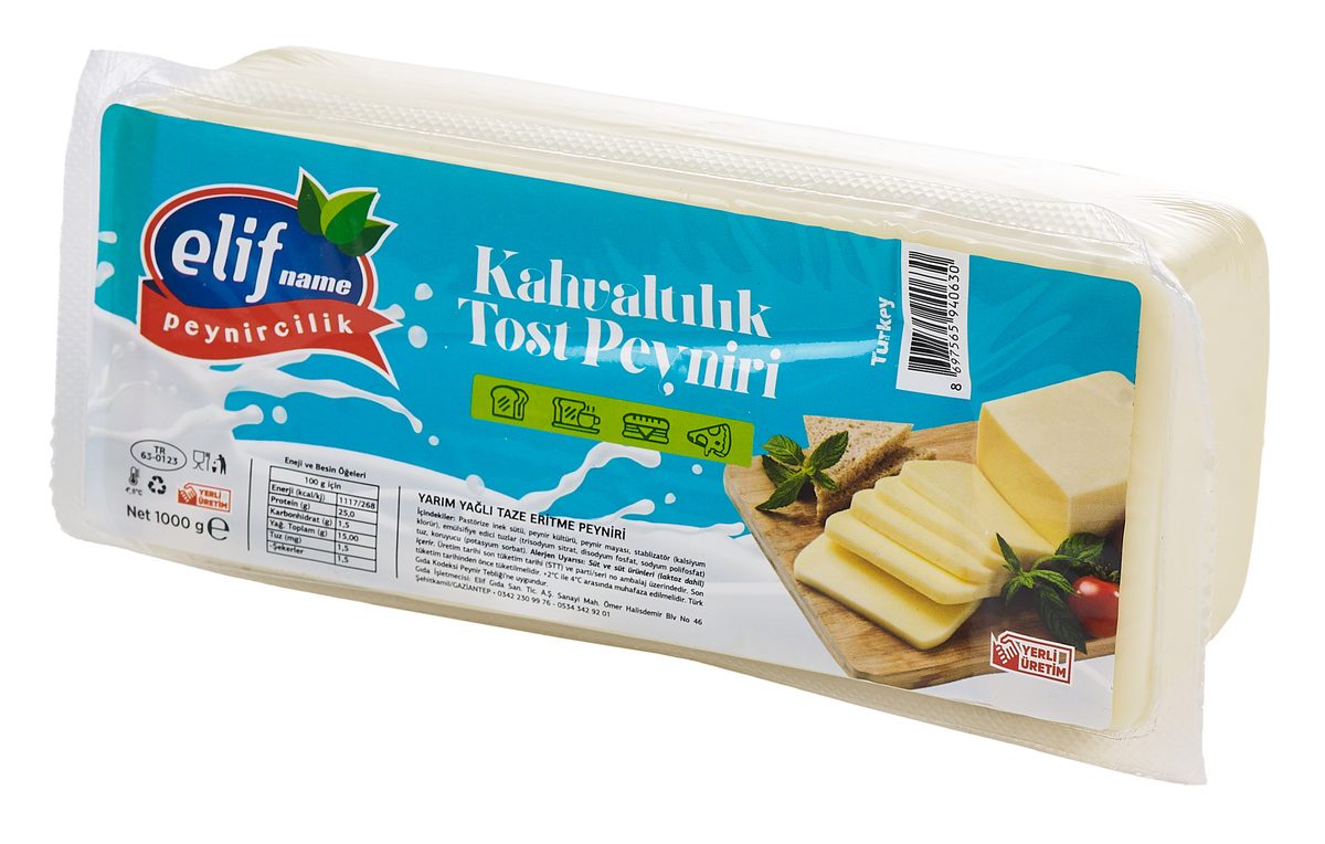 Elif Yarım Yağlı Tost Peyniri 1 KG