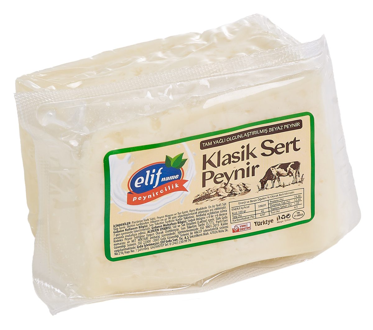 Elif Klasik Peynir Vakumlu KG