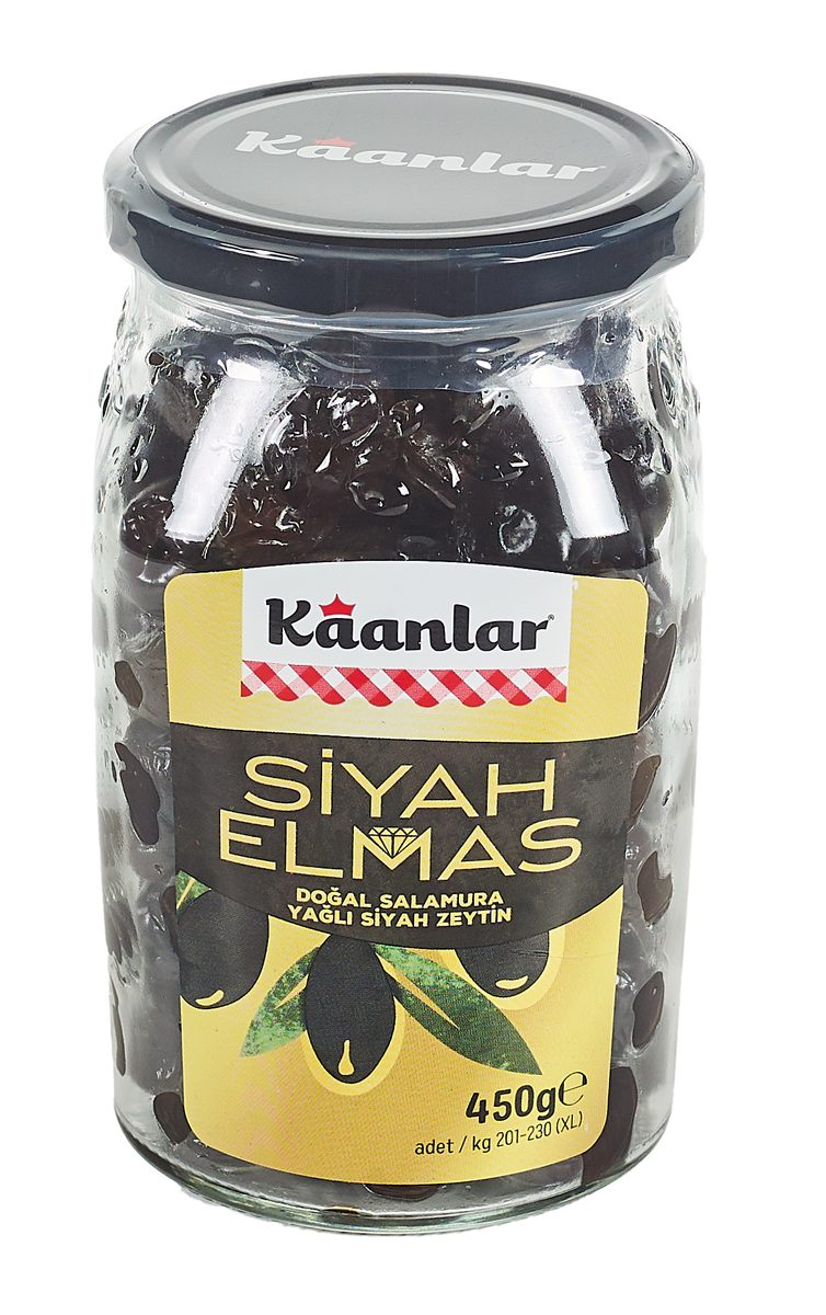 Kaanlar Siyah Zeytin 900 GR Siyah Elmas 201-230
