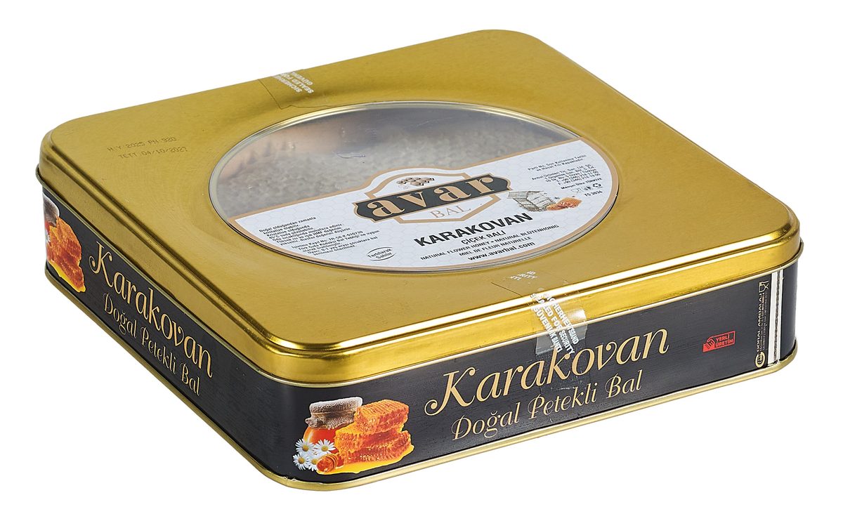 Avar Teneke Kutu Petekli Karakovan Balı KG