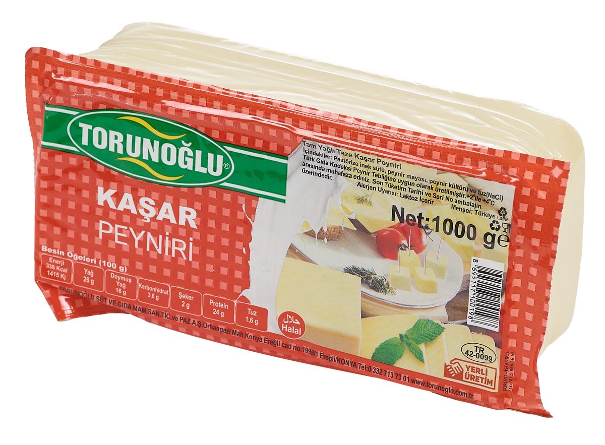 Torunoğlu 1000 GR Kaşar Peyniri