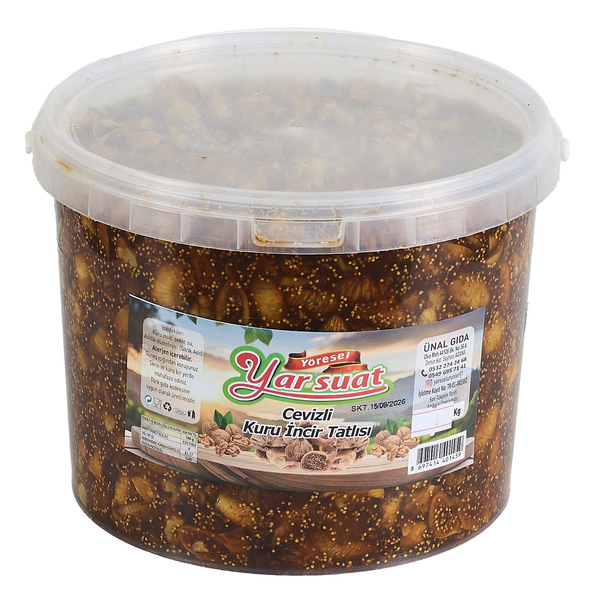 İncir Reçeli 6 KG Cevizli
