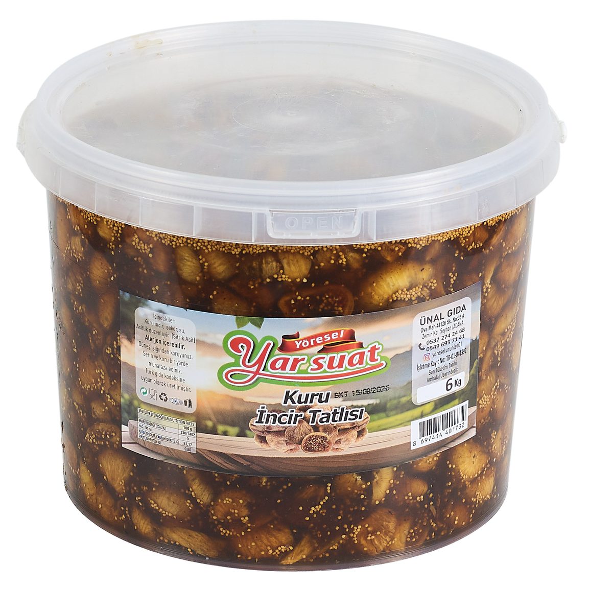 İncir Reçeli 6 KG Sade