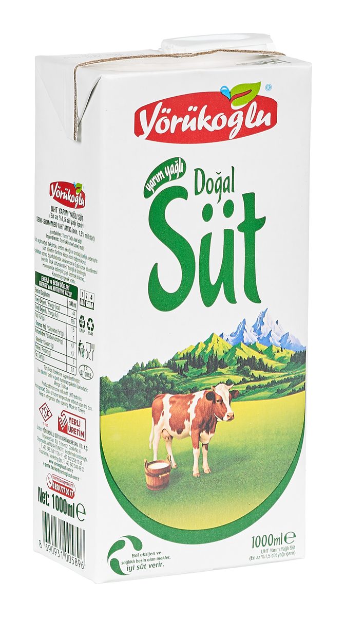 Yörükoğlu Yarım Yağlı Doğal Süt